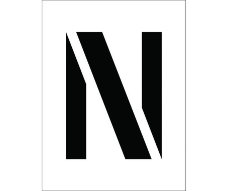 Stencil - Letter N - 8" - PMC8-N