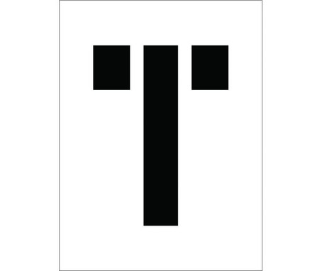 Stencil - Letter T - 8" - PMC8-T