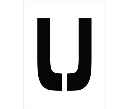 Stencil - Letter U - 8" - PMC8-U