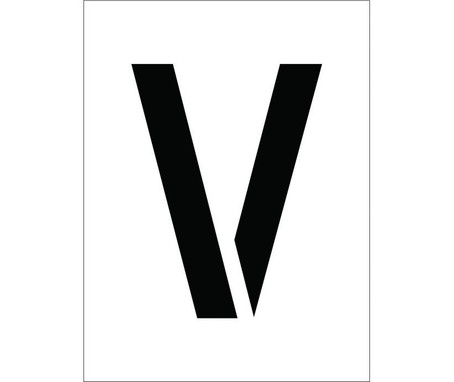 Stencil - Letter V - 8" - PMC8-V