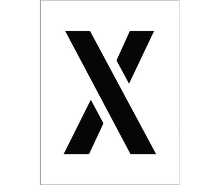 Stencil - Letter X - 8" - PMC8-X