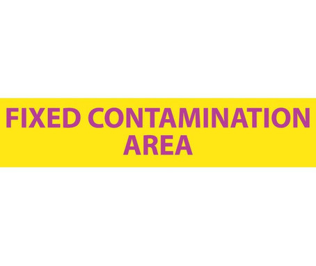 Radiation - Fixed Contamination Area - 1 3/4X8 - Lexan - RI31