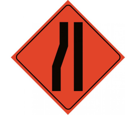 Traffic - Merge Right Symbol - 48X48 - Roll Up Sign - Reflective Vinyl Material - RUR12