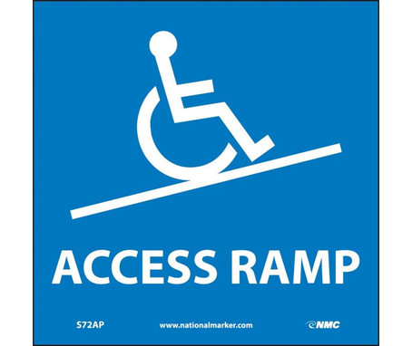 Access Ramp (Graphic) - 4X4 - PS Vinyl - Pack of 5 - S72AP