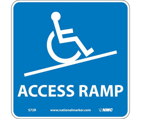 Access Ramp (W/ Graphic) - 7X7 - Rigid Plastic - S72R