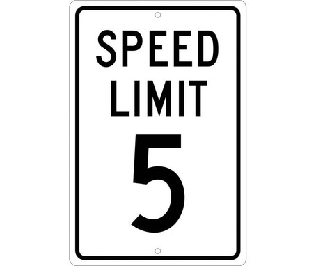 Speed Limit 5 - 18X12 - .063 Alum - TM17H