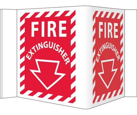 Visi - Fire Extinguisher - 6 X 9 - Rigid Vinyl - VS31W