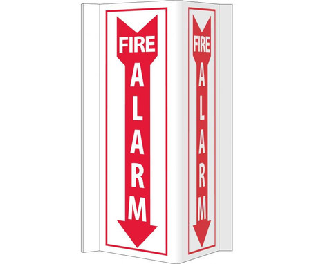 Visi - Fire Alarm - 16X8.75 - Rigid Vinyl - VS41W