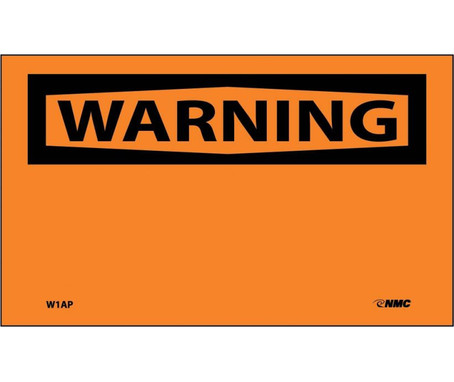 Warning: (Header Only) - 3X5 - PS Vinyl - Pack of 5 - W1AP