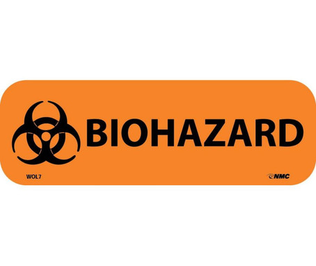 Labels Biohazard 1X3 Ps Paper 500/Rl