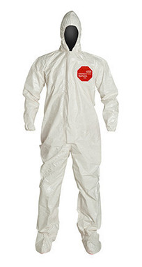 DuPont Tychem 4000 White Coverall - SL122T WH