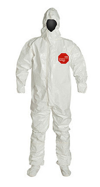 DuPont Tychem® 4000 White Coverall - SL128T WH BF