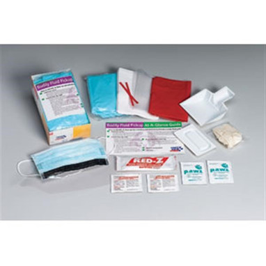 Bodily Fluid Clean-Up Kit w/ Disposable Tray - 214P