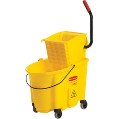 Rubbermaid Wavebrake Mopping System, Side Press, Yellow, 1/Each - 758088YL