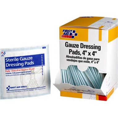 Sterile Gauze Pads (Unitized Refill), 4" x 4", 50/Box - J213