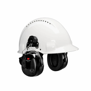 3M PELTOR ProTac III Headset Black Hard Hat Attached MT13H221P3E