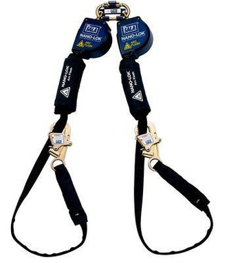 3M DBI-SALA 11 ft Nano - Lok Arc Flash Tie - Back Twin - Leg Quick Connect Self Retracting Lifeline - Web 3101565