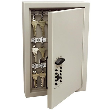 Kidde TouchPoint Key Cabinet Pro, 120 Key, 19 1/2"H x 13 5/8"W x 4 3/4"D, Clay, 1/Each - 001797