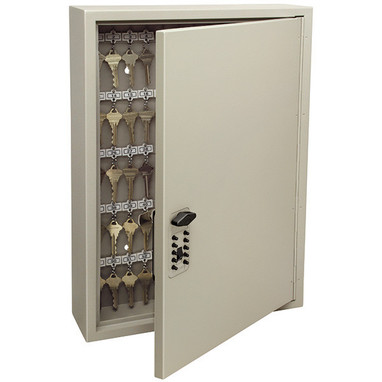 Kidde TouchPoint Key Cabinet Pro, 60 Key, 19 1/2"H x 13 5/8"W x 4 3/4"D, Clay, 1/Each - 001796