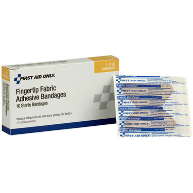 Fingertip Fabric Bandages, 1 3/4" x 2", 10/Box - 1010