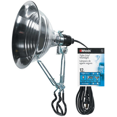 Tight Grip Clamp Lamp w/ 12' Cord - 2839