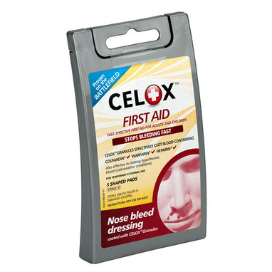 Celox Nosebleed First Aid Dressing, 5/Pkg -