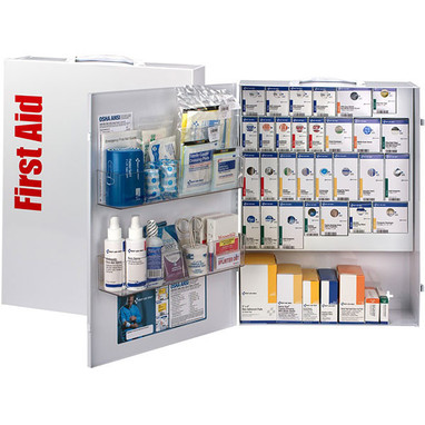 150-Person ANSI B+ XL SmartCompliance General Business First Aid Cabinet w/o Medications - 90829