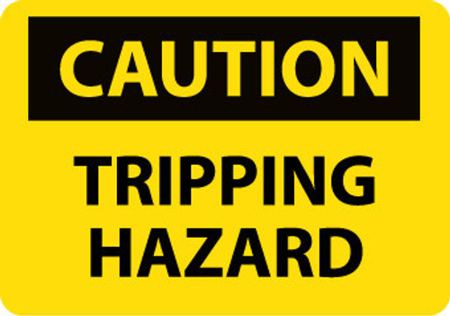Heavy Duty Floor Sign - Caution Tripping Hazard - 24.63X10.75 - HDFS212