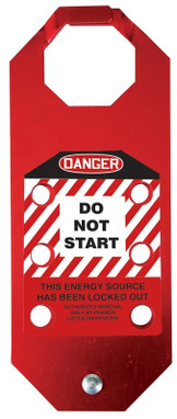 STOPOUT OSHA Danger Aluma-Tag Hasps: Do Not Start - KDH647