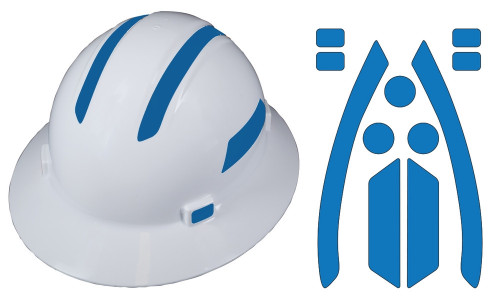 Viz-Kit Reflective Hard Hat Visibility Kits: ERB Brand Hard Hats Blue 1/Pack - LHTL613BU