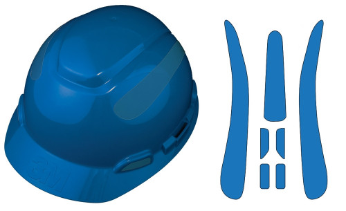 Viz-Kit Reflective Hard Hat Visibility Kits: 3M Brand Hard Hats Blue 1/Pack - LHTL670BU