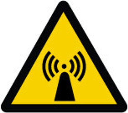 ISO Warning Safety Label: Non-Ionizing Radiation (2011) 8" Adhesive Dura-Vinyl 1/Each - LSGW1768