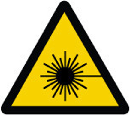 ISO Warning Safety Label: Laser Beam (2011) 2" Adhesive Dura-Vinyl 10/Pack - LSGW1952