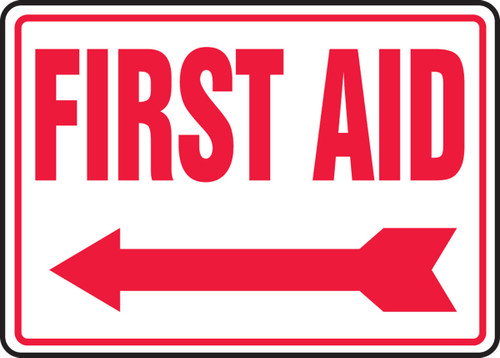 First Aid Sign 7" x 10" Dura-Fiberglass 1/Each - MFSR524XF