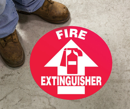 Slip-Gard Floor Sign: Fire Extinguisher 8" Slip-Gard 1/Each - MFS826