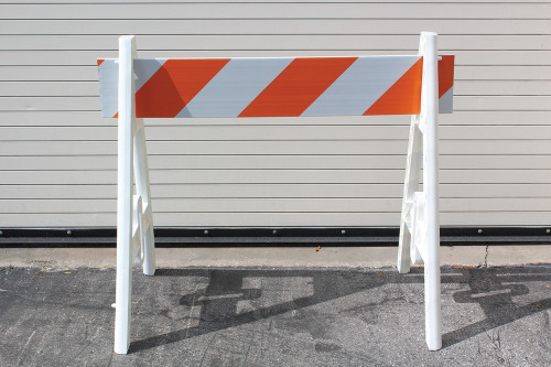 Barriers & Barricades: A-Frame Plastic Barricades Type I 4-ft 1/Each - FBA614