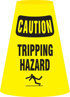 Caution Cone Cuff Sleeve: Tripping Hazard - FBC913P