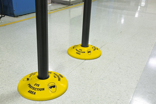 Stanchion Post Base Covers: Eye Protection Area - PRC449