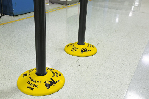 Stanchion Post Base Covers: Forklift Traffic Only - PRC453