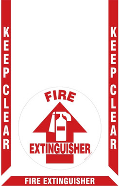 Slip-Gard Floor Marking Kit: Keep Clear - Fire Extinguisher - PSR529