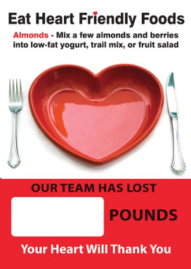 Digi-Day 3 Magnetic Faces: Eat Heart Friendly Foods - Our Team Has Lost _ Pounds - Your Heart Will Thank You Magnetic Face Only 28" x 20" 1/Each - SCC742