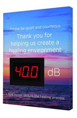 Healthcare Decibel Meter Sign: Please Be Quiet And Courteous 12" x 10" Aluminum Face 1/Each - SCS677