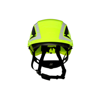 3M SecureFit Safety Helmet X5014VX-ANSI Hi-Vis Green Vented 4/Ea