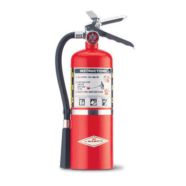 Amerex 5 lb ABC Fire Extinguisher w/ Aluminum Valve & Wall Hook - 500AX