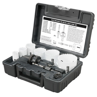 Disston Blu-Mol Xtreme Bi-Metal Electrician's 9-Piece Hole Saw Kit, Standard - E0212167DT