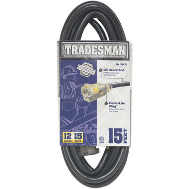 Southwire Heavy Duty SJTOW Lighted Extension Cord - 32472
