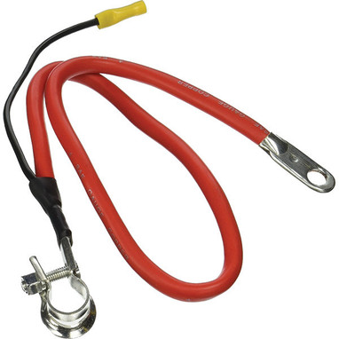 Southwire Top Post Battery Cable w/ Lead Wire, 4 ga, 25", Red, 1/Each - FWD254LRSW