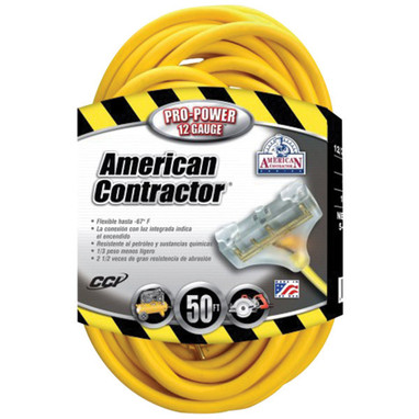 Southwire American Contractor Tri-Source Outdoor Extension Cord w/ Lighted End - FWD34980002SW
