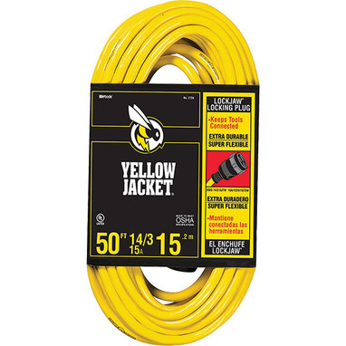 Southwire Yellow Jacket Extension Cord w/ Lock Jaw - FWD2734SW