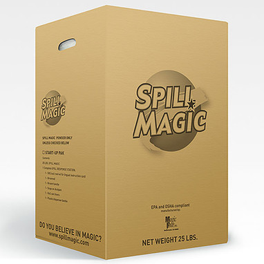 Spill Magic Absorbent Powder w/ Box w/ Scoop, 25 lb, 1/Each - SM103AC
